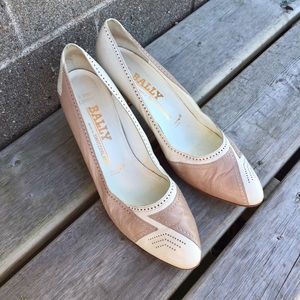 Vintage BALLY Leather Pumps